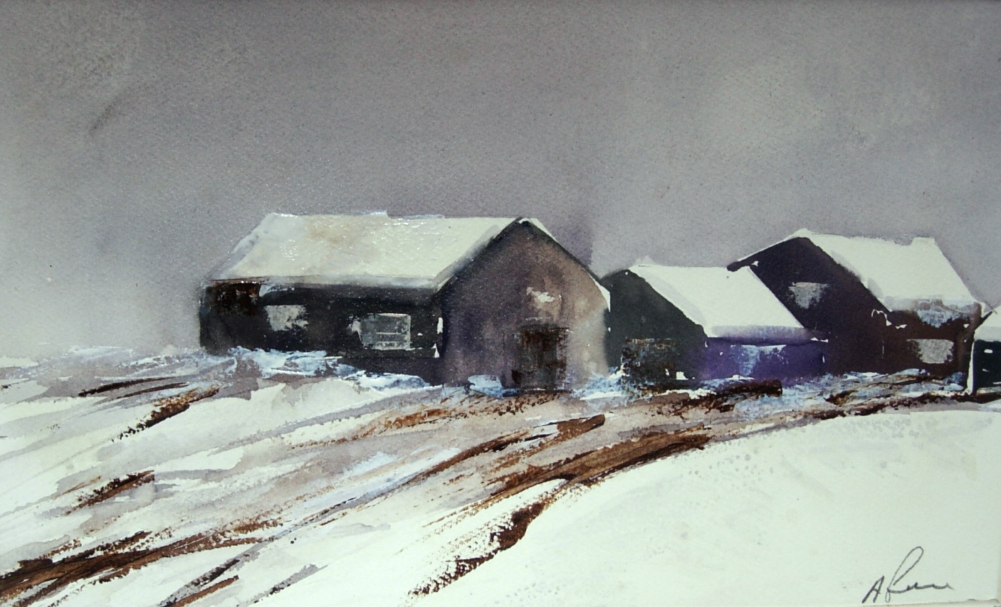 Serie paesaggi con neve