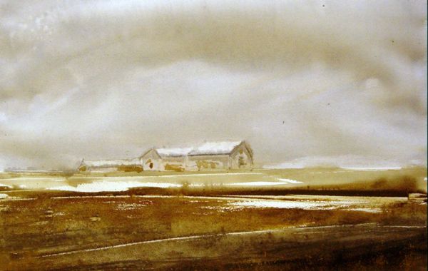 Serie paesaggi con neve